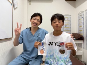 患者さんとツーショット